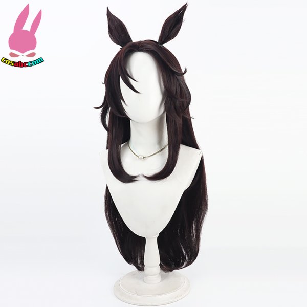 画像4: cosabc ウマ娘 プリティーダービー スピードシンボリ 風 コスプレウィッグ かつら コスチューム イベント 変装 仮装 パーティー ハロウィン (4)