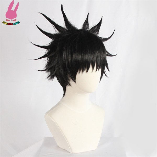 画像4: cosabc 呪術廻戦 伏黒恵 ふしぐろ めぐみ 風 コスプレウィッグ かつら コスチューム イベント 変装 仮装 パーティー ハロウィン (4)