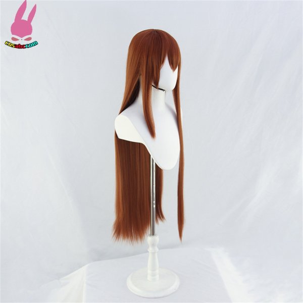 画像4: cosabc Steins Gate シュタインズゲート 牧瀬紅莉栖まきせくりす 風 コスプレウィッグ かつら コスチューム イベント 変装 仮装 パーティー ハロウィン (4)