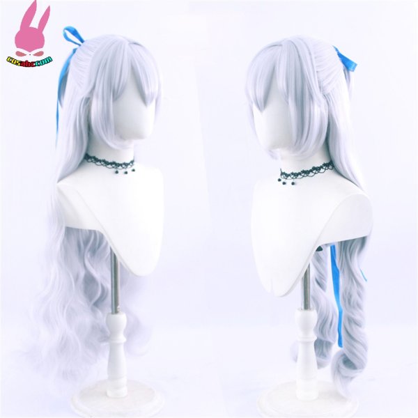 画像2: cosabc 崩壊3rd Bronya ブローニャ 風 コスプレウィッグ かつら コスチューム イベント 変装 仮装 パーティー ハロウィン (2)