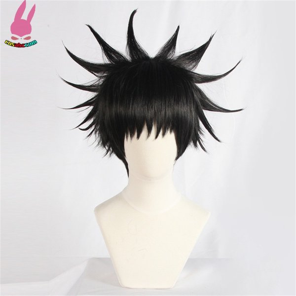 画像3: cosabc 呪術廻戦 伏黒恵 ふしぐろ めぐみ 風 コスプレウィッグ かつら コスチューム イベント 変装 仮装 パーティー ハロウィン (3)