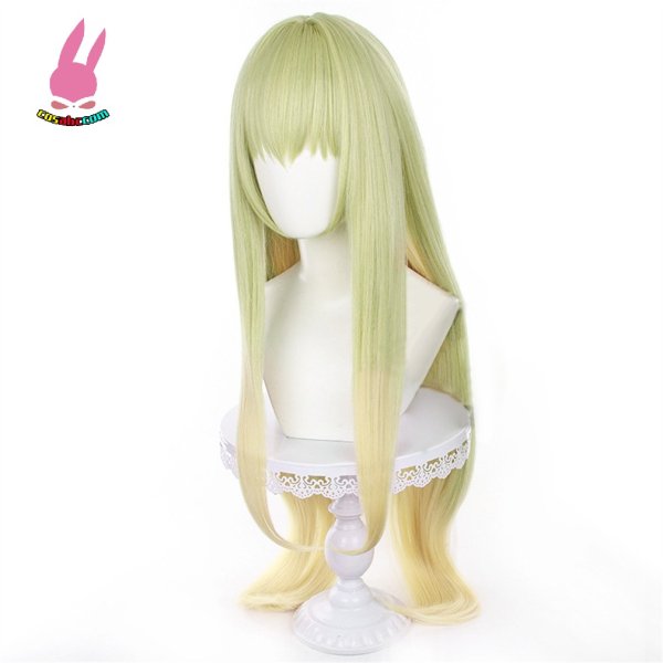 画像3: cosabc 白聖女と黒牧師 セシリア Cecilia 風 コスプレウィッグ かつら コスチューム イベント 変装 仮装 パーティー ハロウィン (3)