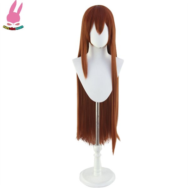 画像2: cosabc Steins Gate シュタインズゲート 牧瀬紅莉栖まきせくりす 風 コスプレウィッグ かつら コスチューム イベント 変装 仮装 パーティー ハロウィン (2)