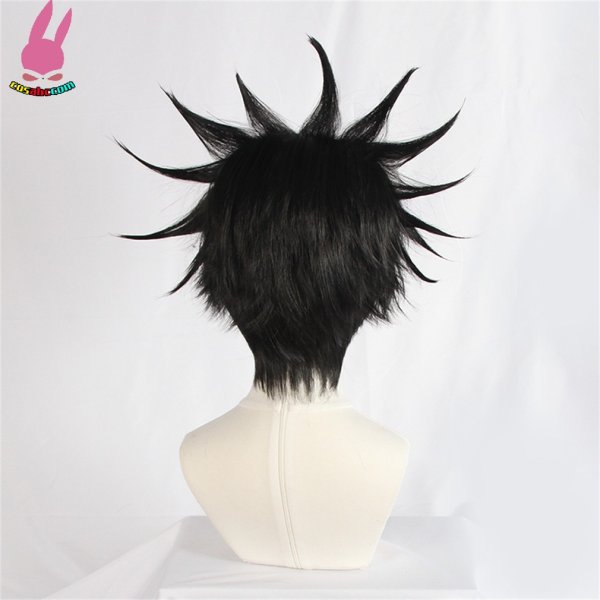 画像2: cosabc 呪術廻戦 伏黒恵 ふしぐろ めぐみ 風 コスプレウィッグ かつら コスチューム イベント 変装 仮装 パーティー ハロウィン (2)