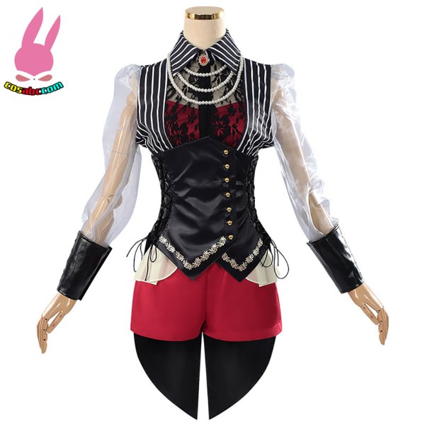 画像10: cosabc MyGo!!! BanG Dream! Ave Mujica  豊川 祥子 祐天寺 にゃむ 八幡 海鈴 三角初華 若葉 睦　風 コスプレ衣装 イベント 演出服 二次会 コスチューム パーティー ハロウィン (10)