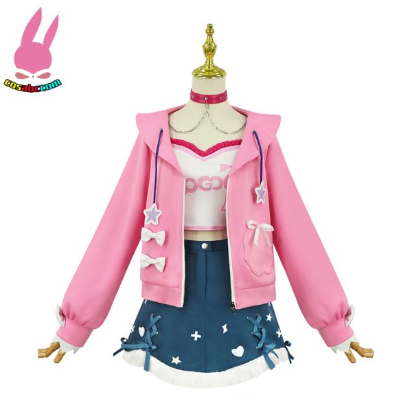 画像2: cosabc hololive ホロライブ VTuber Abyssgard アビスガード フワワ Fuwawa モココ Mococo 風 コスプレ衣装 イベント 演出服 二次会 コスチューム パーティー ハロウィン (2)