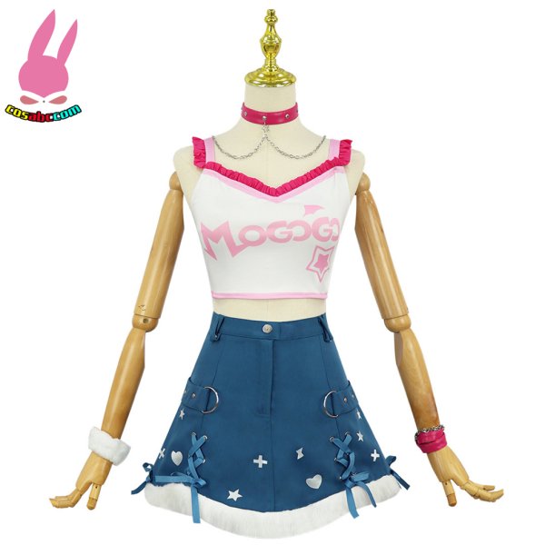 画像7: cosabc hololive ホロライブ VTuber Abyssgard アビスガード フワワ Fuwawa モココ Mococo 風 コスプレ衣装 イベント 演出服 二次会 コスチューム パーティー ハロウィン (7)