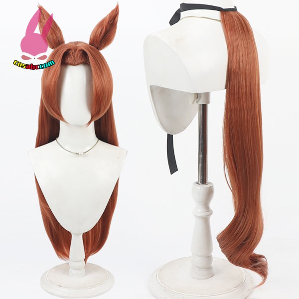 画像6: cosabc ウマ娘 プリティーダービー カワカミプリンセス 風 コスプレウィッグ かつら コスチューム イベント 変装 仮装 パーティー ハロウィン (6)