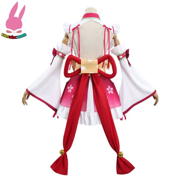 画像5: cosabc YouTube さくらみこ 風 コスプレ衣装 イベント 演出服 二次会 コスチューム パーティー ハロウィン (5)