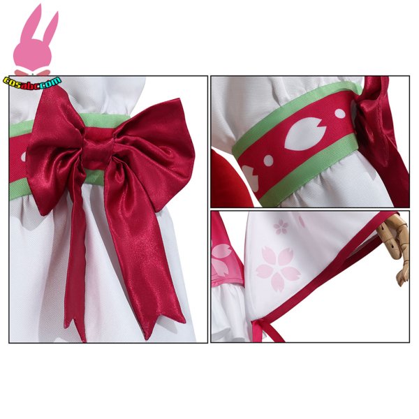 画像18: cosabc YouTube さくらみこ 風 コスプレ衣装 イベント 演出服 二次会 コスチューム パーティー ハロウィン (18)