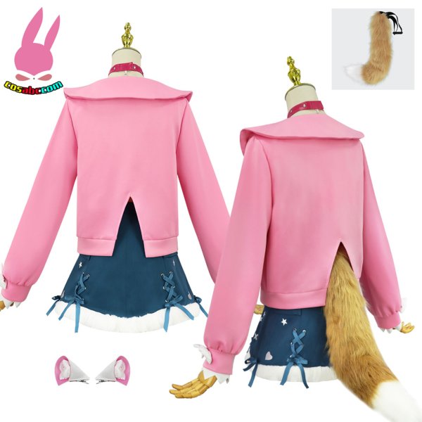 画像6: cosabc hololive ホロライブ VTuber Abyssgard アビスガード フワワ Fuwawa モココ Mococo 風 コスプレ衣装 イベント 演出服 二次会 コスチューム パーティー ハロウィン (6)