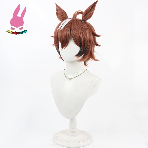 画像3: cosabc ウマ娘 プリティーダービー シンコウウインディ 風 コスプレウィッグ かつら コスチューム イベント 変装 仮装 パーティー ハロウィン (3)