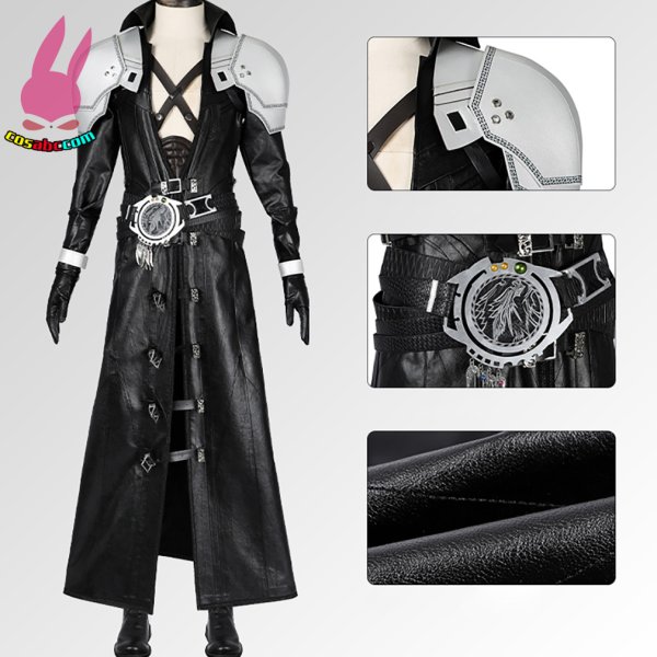 画像5: cosabc ファイナルファンタジーVII セフィロス 風 コスプレ衣装 イベント 演出服 二次会 コスチューム パーティー ハロウィン (5)