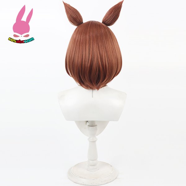 画像4: cosabc ウマ娘 プリティーダービー ツルマルツヨシ 風 コスプレウィッグ かつら コスチューム イベント 変装 仮装 パーティー ハロウィン (4)