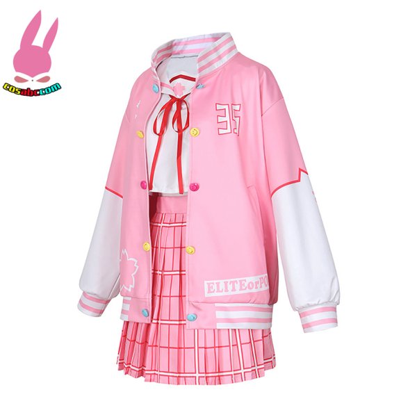 画像2: cosabc YouTube ホロライブ バーチャル さくらみこ 風 コスプレ衣装 イベント 演出服 二次会 コスチューム パーティー ハロウィン (2)