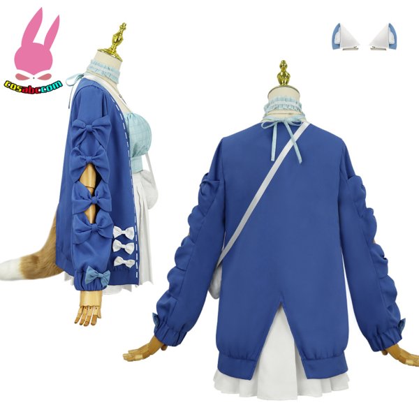 画像13: cosabc hololive ホロライブ VTuber Abyssgard アビスガード フワワ Fuwawa モココ Mococo 風 コスプレ衣装 イベント 演出服 二次会 コスチューム パーティー ハロウィン (13)