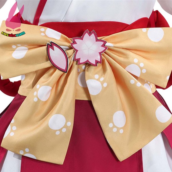 画像9: cosabc YouTube さくらみこ 風 コスプレ衣装 イベント 演出服 二次会 コスチューム パーティー ハロウィン (9)