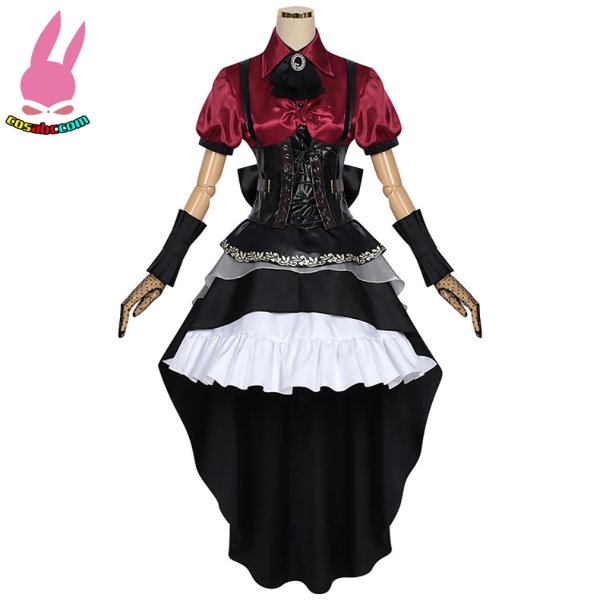 画像9: cosabc MyGo!!! BanG Dream! Ave Mujica  豊川 祥子 祐天寺 にゃむ 八幡 海鈴 三角初華 若葉 睦　風 コスプレ衣装 イベント 演出服 二次会 コスチューム パーティー ハロウィン (9)