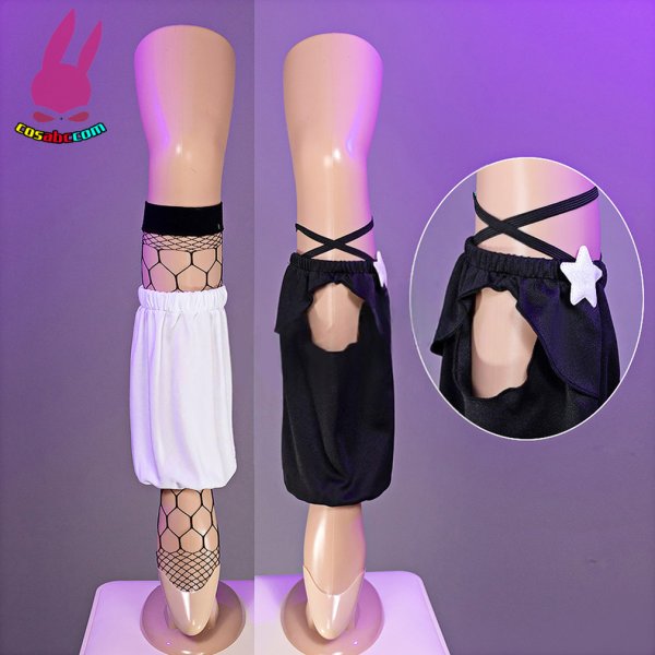 画像9: cosabc hololive vtuber 紫咲シオン 風 コスプレ衣装 イベント 演出服 二次会 コスチューム パーティー ハロウィン (9)