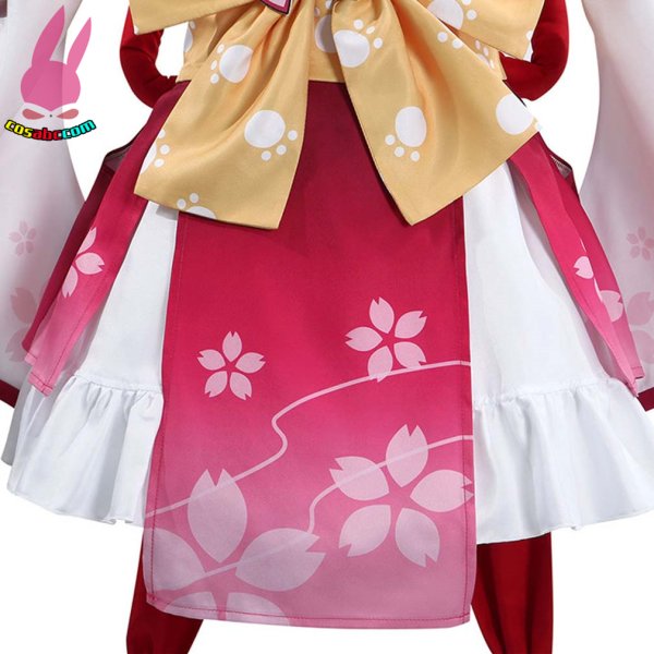 画像10: cosabc YouTube さくらみこ 風 コスプレ衣装 イベント 演出服 二次会 コスチューム パーティー ハロウィン (10)