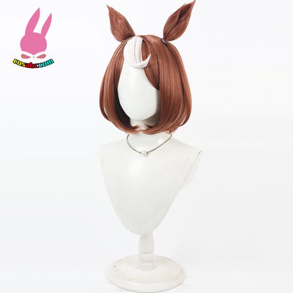 画像3: cosabc ウマ娘 プリティーダービー ツルマルツヨシ 風 コスプレウィッグ かつら コスチューム イベント 変装 仮装 パーティー ハロウィン (3)