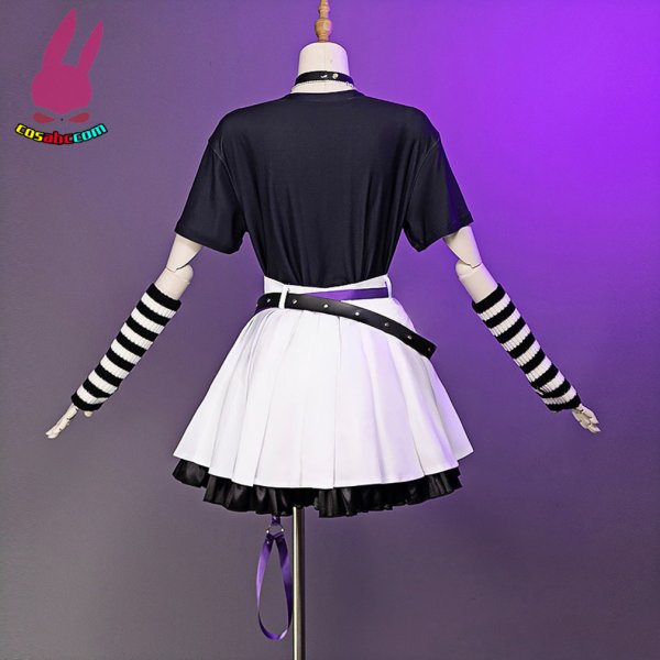 画像6: cosabc hololive vtuber 紫咲シオン 風 コスプレ衣装 イベント 演出服 二次会 コスチューム パーティー ハロウィン (6)