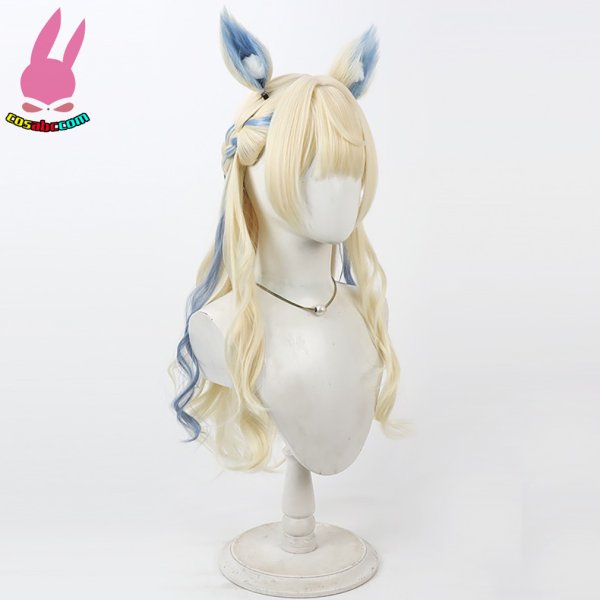 画像2: cosabc YouTuber VTuber HololiveENフワワ・アビスガード  風 コスプレウィッグ かつら コスチューム イベント 変装 仮装 パーティー ハロウィン (2)