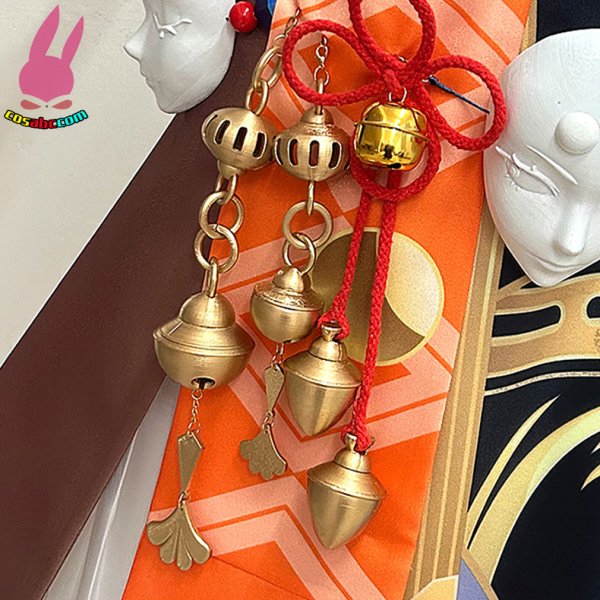 画像5: cosabc 陰陽師 白蔵主 風 コスプレ衣装 イベント 演出服 二次会 コスチューム パーティー ハロウィン (5)