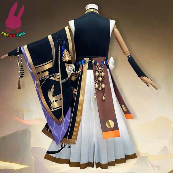 画像3: cosabc 陰陽師 白蔵主 風 コスプレ衣装 イベント 演出服 二次会 コスチューム パーティー ハロウィン (3)