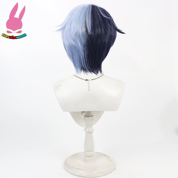 画像4: cosabc プロジェクトセカイ カラフルステージ 青柳冬弥 あおやぎとうや  風 コスプレウィッグ かつら コスチューム イベント 変装 仮装 パーティー ハロウィン (4)