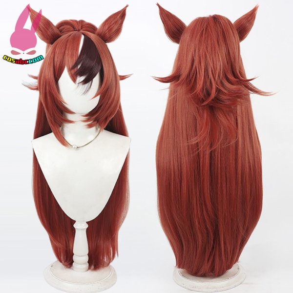 画像6: cosabc ウマ娘 プリティーダービー バブルガムフェロー  風 コスプレウィッグ かつら コスチューム イベント 変装 仮装 パーティー ハロウィン (6)