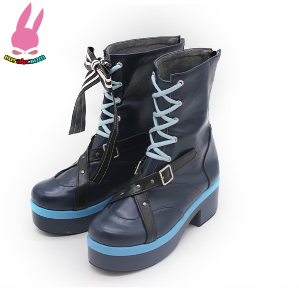 画像2: cosabc バーチャルYouTuber vtuber　星街 すいせい 風 コスプレ靴 コスチューム コスプレシューズ イベント ハロウィン (2)