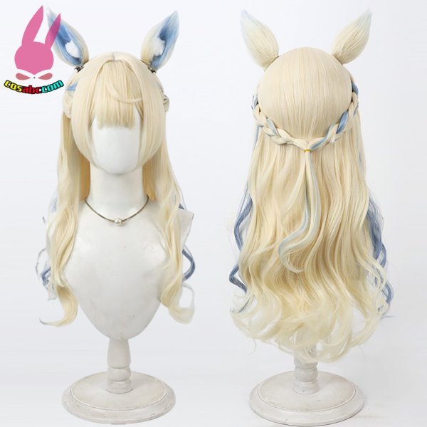 画像5: cosabc YouTuber VTuber HololiveENフワワ・アビスガード  風 コスプレウィッグ かつら コスチューム イベント 変装 仮装 パーティー ハロウィン (5)