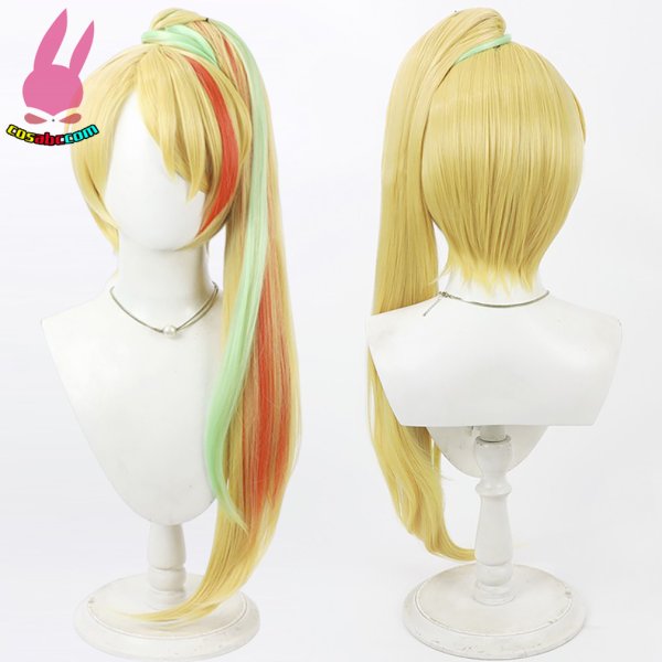 画像5: cosabc ゾンビランドサガ  二階堂サキ  風 コスプレウィッグ かつら コスチューム イベント 変装 仮装 パーティー ハロウィン (5)