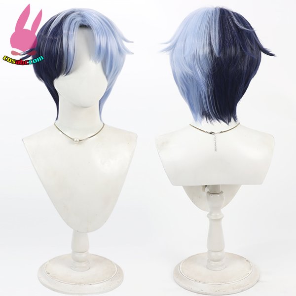 画像5: cosabc プロジェクトセカイ カラフルステージ 青柳冬弥 あおやぎとうや  風 コスプレウィッグ かつら コスチューム イベント 変装 仮装 パーティー ハロウィン (5)