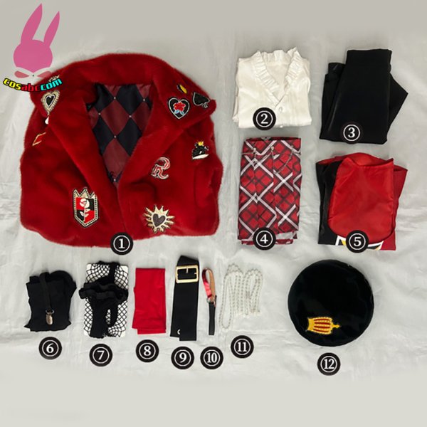 画像15: cosabc ツイステッドワンダーランド Riddle 風 コスプレ衣装 イベント 演出服 二次会 コスチューム パーティー ハロウィン (15)