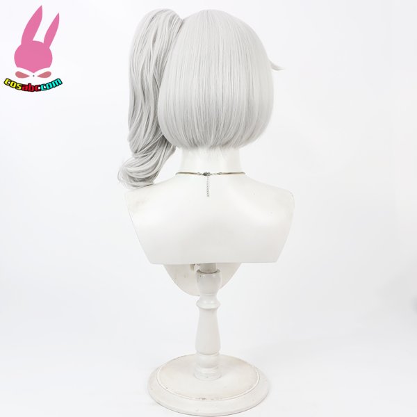 画像4: cosabc YouTuber VTuber 白粥nina  風 コスプレウィッグ かつら コスチューム イベント 変装 仮装 パーティー ハロウィン (4)
