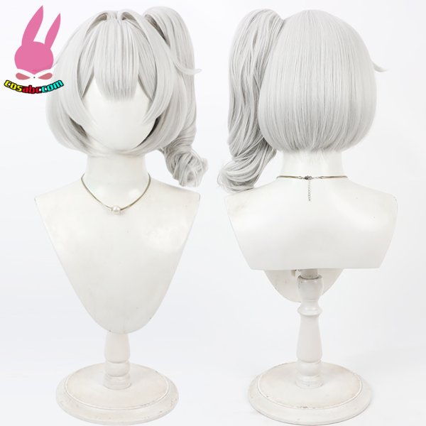 画像5: cosabc YouTuber VTuber 白粥nina  風 コスプレウィッグ かつら コスチューム イベント 変装 仮装 パーティー ハロウィン (5)