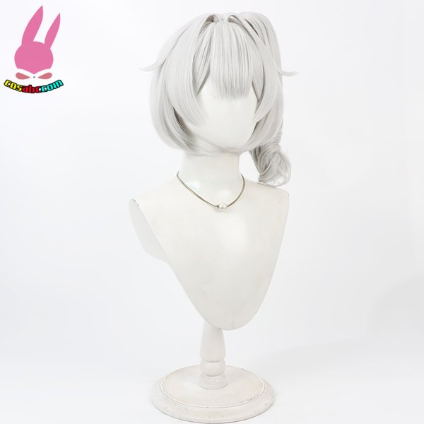 画像2: cosabc YouTuber VTuber 白粥nina  風 コスプレウィッグ かつら コスチューム イベント 変装 仮装 パーティー ハロウィン (2)