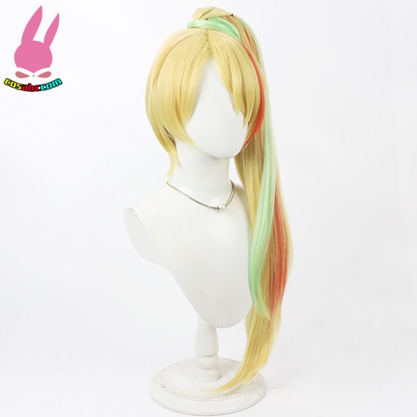 画像2: cosabc ゾンビランドサガ  二階堂サキ  風 コスプレウィッグ かつら コスチューム イベント 変装 仮装 パーティー ハロウィン (2)