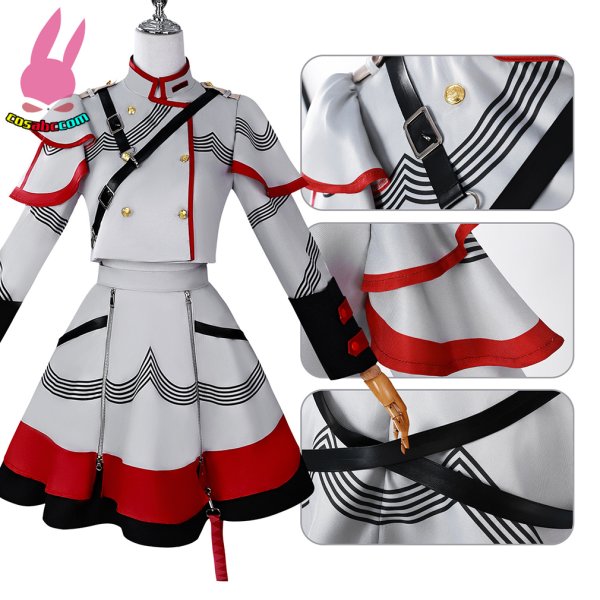 画像2: cosabc Synthesizer V 重音テト 風 コスプレ衣装 イベント 演出服 二次会 コスチューム パーティー ハロウィン (2)