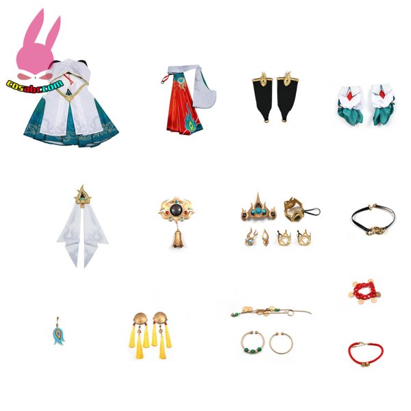 画像24: cosabc 崩壊スターレイル 雲璃うんり 風 コスプレ衣装 イベント 演出服 二次会 コスチューム パーティー ハロウィン (24)