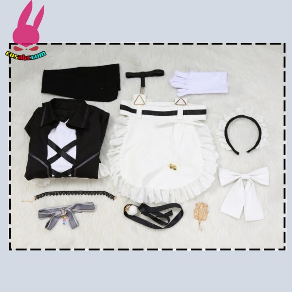 画像6: cosabc NU: カーニバル エイト メイド服  風 コスプレ衣装 イベント 演出服 二次会 コスチューム パーティー ハロウィン (6)