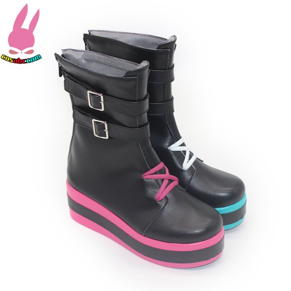 画像4: cosabc vtuber vspo 紫宮るな 風 コスプレ靴 コスチューム コスプレシューズ イベント ハロウィン (4)