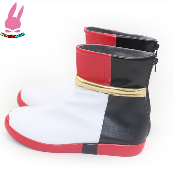 画像4: cosabc ソニックシリーズ  シャドウ・ザ・ヘッジホッグ 風 コスプレ靴 コスチューム コスプレシューズ イベント ハロウィン (4)