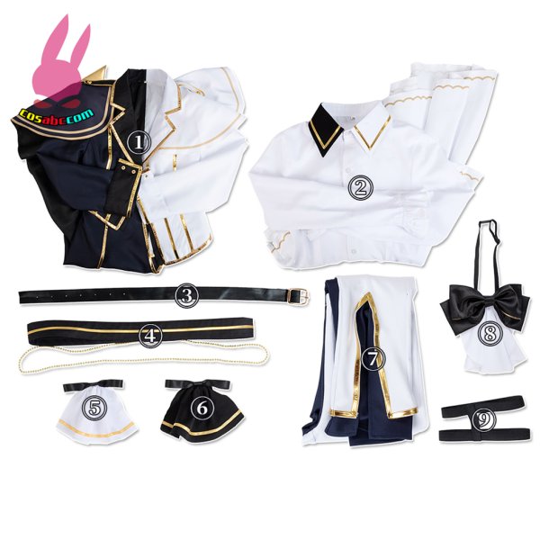 画像9: cosabc ラブライブ！虹ヶ咲学園スクールアイドル同好会　高咲侑　たかさきゆう　風 コスプレ衣装 イベント 演出服 二次会 コスチューム パーティー ハロウィン (9)