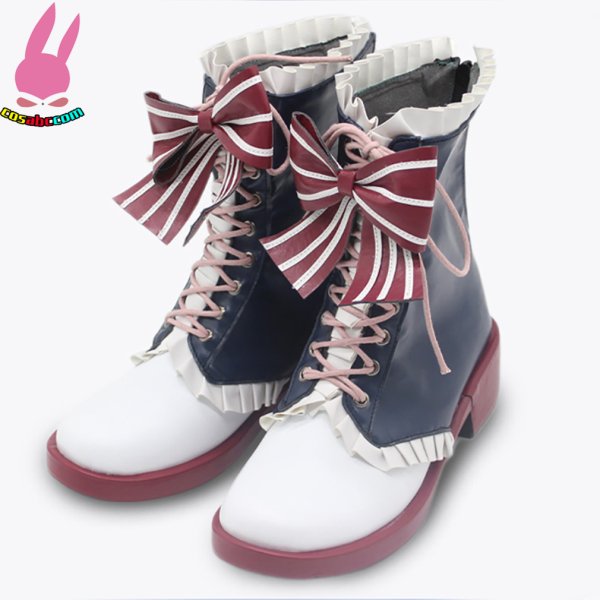 画像4: cosabc バーチャルYouTuber ミリー・パフェ 風 コスプレ靴 コスチューム コスプレシューズ イベント ハロウィン パーティー (4)