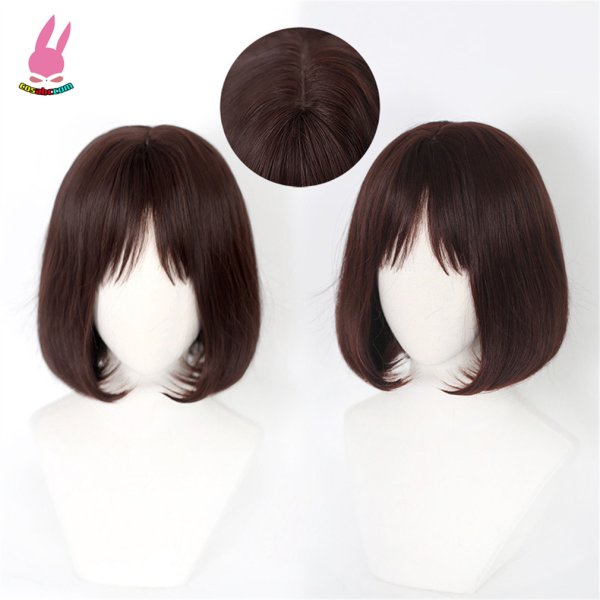 画像4: cosabc スキップとローファー 岩倉美津未  いわくらみつみ 風 コスプレウィッグ かつら コスチューム イベント 変装 仮装 パーティー ハロウィン (4)