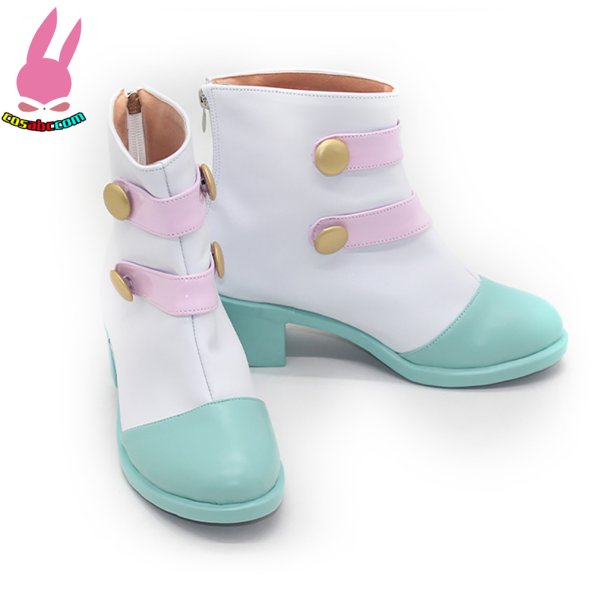 画像2: cosabc バンドリ BanG Dream! 弦巻こころ つるまきこころ 風 コスプレ靴 コスチューム コスプレシューズ イベント ハロウィン (2)