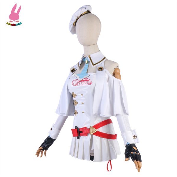 画像2: cosabc 初音ミク はつねみく レーシングスーツ 風 コスプレ衣装 イベント 演出服 二次会 コスチューム パーティー ハロウィン (2)